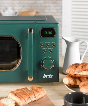 Briz BR1020 Yeşil 20 lt Retro Dijital Solo Mikrodalga Fırın