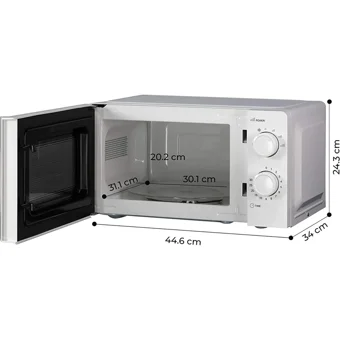 Kumtel HM 02 Beyaz 20 lt Izgaralı Mekanik Solo Mikrodalga Fırın