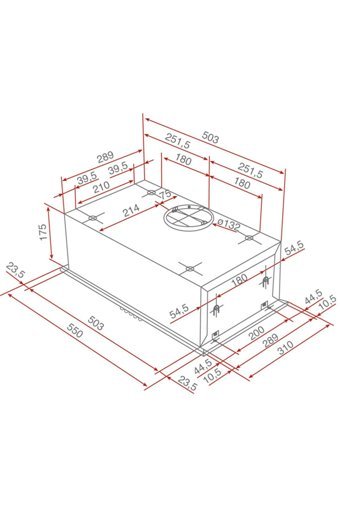 Bacalı Teka GFH 55 Bacalı Tek Motorlu İnox Ankastre Aspiratör