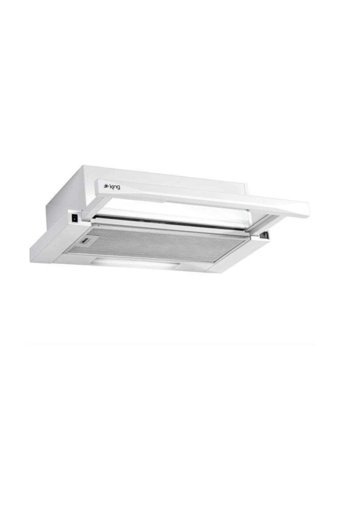 King K-4910 Bacalı Sürgülü Tek Motorlu Beyaz Aspiratör