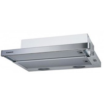 Dominox DA 642 T WH/XS Bacasız Sürgülü Karbon Filtreli Tek Motorlu İnox Aspiratör