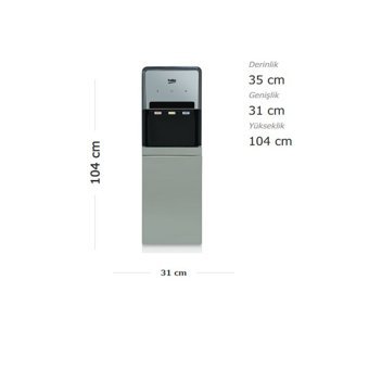 Beko BSS 2210 Sıcak-Soğuk İnox Mekanik Gizli Damacanalı Su Sebili