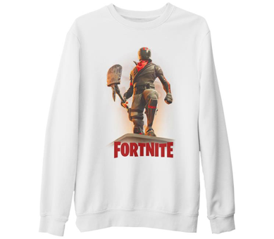 Fortnite - Horror Beyaz Kalın Sweatshirt