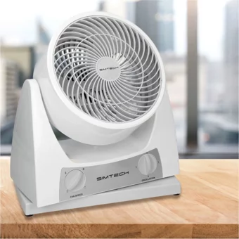 Simtech KM-1723 Sessiz 10 inç 3 Kademeli Masaüstü Kullanımlı Vantilatör