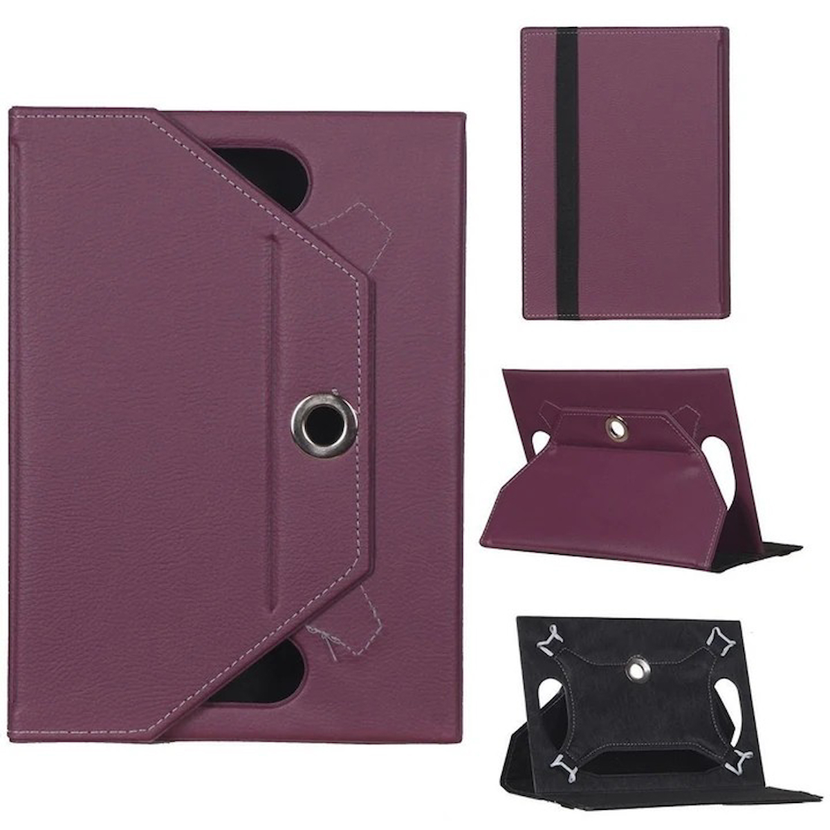 Hometech Alfa 8MB Universal Standlı Tablet Kılıfı Mor