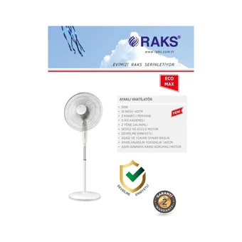 Raks SF 16 Eco Max 16 inç 3 Kademeli Yer Kullanımlı Kule Tipi Vantilatör