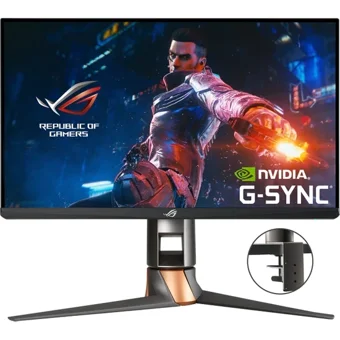 ASUS ROG Swift PG259QNR 360 hz 1 ms 24 inç FHD Flat IPS VGA HDMI G-Sync 1920 x 1080 px LED Monitör