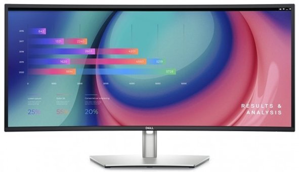 Dell UltraSharp U3421WE 60 Hz 5 ms 34 inç UWQHD Curved IPS Hoparlörlü HDMI 3440 x 1440 px LED Monitör