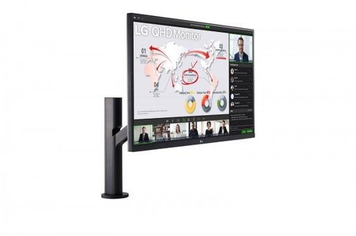 LG Ergo 32QP880-B 75 Hz 5 ms 31.5 inç QHD Flat IPS Hoparlörlü HDMI Freesync 2560 x 1440 px LED Monitör