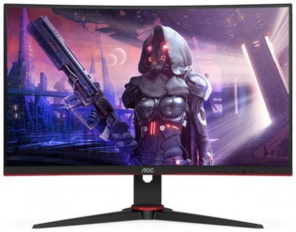 AOC C24G2AE/BK 165 Hz 1 ms 23.6 inç FHD Curved VA Hoparlörlü VGA HDMI Freesync 1920 x 1080 px LED Monitör
