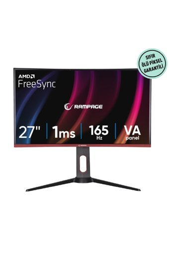 Rampage VY27R165C Voyager 165 Hz 1 ms 27 inç Curved VGA HDMI Freesync 1920 x 1080 px LED Monitör