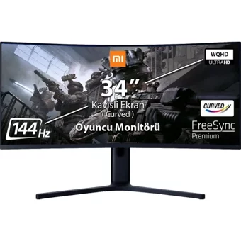 Xiaomi Mi Curved BHR4269GL 144 Hz 4 ms 34 inç WQHD Curved VGA HDMI Freesync 1920 x 1080 px LED Monitör
