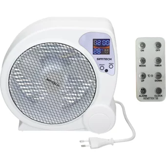 Simtech KM-1722 Kumandalı Sessiz 3 Kademeli Masaüstü Kullanımlı Vantilatör
