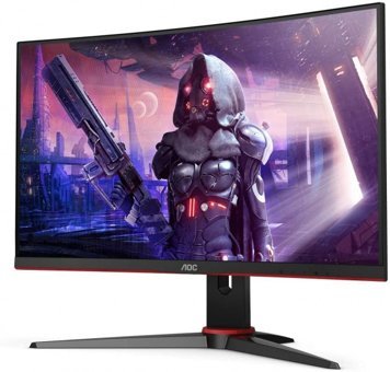 AOC C27G2AE/BK 165 Hz 1 ms 27 inç FHD Curved VA Hoparlörlü VGA HDMI Freesync 1920 x 1080 px LED Monitör