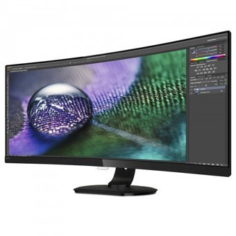 Philips 345E2AE/00 100 Hz 4 ms 34 inç UWQHD Curved VA Hoparlörlü HDMI 3440 x 1440 px LED Monitör