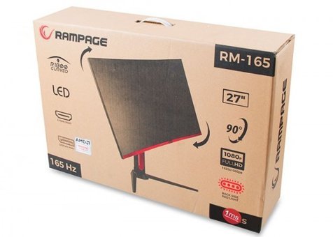 Rampage RM-165 165 Hz 1 ms 27 inç FHD Flat VA HDMI Freesync 1920 x 1080 px LED Monitör