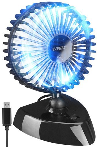 Everest EFN-504 Sessiz 6 inç 3 Kademeli USB Masaüstü Kullanımlı Vantilatör