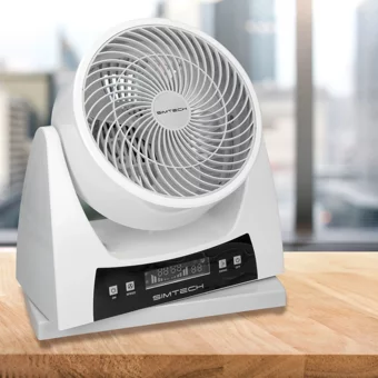 Simtech KM-1725 Sessiz 3 Kademeli Masaüstü Kullanımlı Yer Tipi Vantilatör