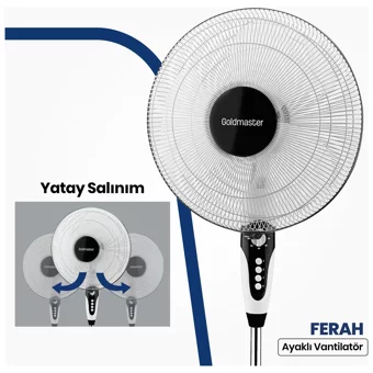 Goldmaster GM-7927 16 inç 3 Kademeli Yer Kullanımlı Kule Tipi Vantilatör