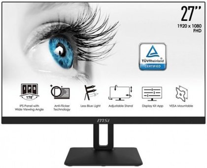 MSI Pro MP271P 75 Hz 5 ms 27 inç FHD Flat IPS VGA HDMI 1920 x 1080 px LED Monitör