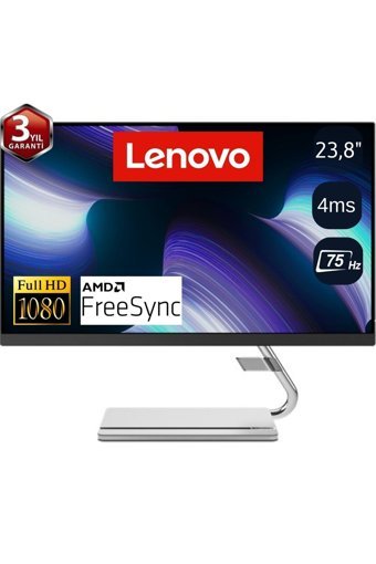 Lenovo 66EEGAC3TK 75 Hz 4 ms 24 inç FHD Curved IPS VGA HDMI Freesync 1920 x 1080 px LED Monitör