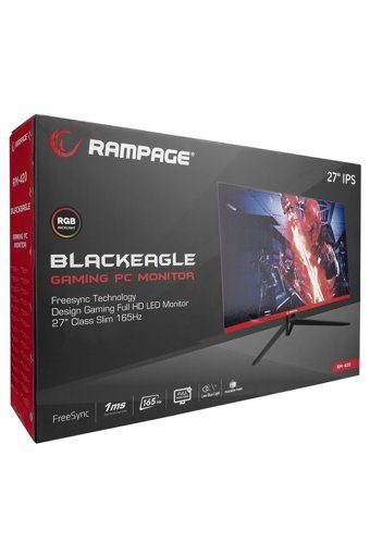 Rampage RM-420 Black Eagle 165 Hz 1 ms 27 inç FHD Curved IPS VGA HDMI Freesync 1920 x 1080 px LED Monitör
