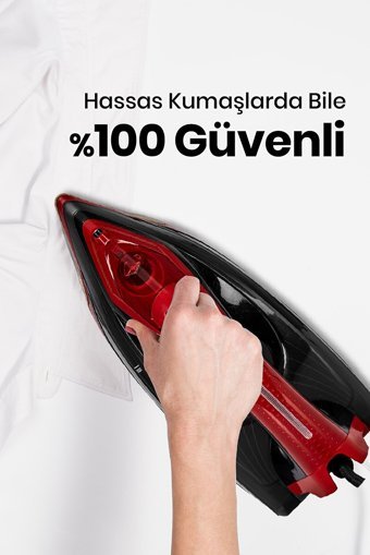 Goldmaster GM-7618K 2400 W Seramik Tabanlı Yatay Şok Buharlı Ütü