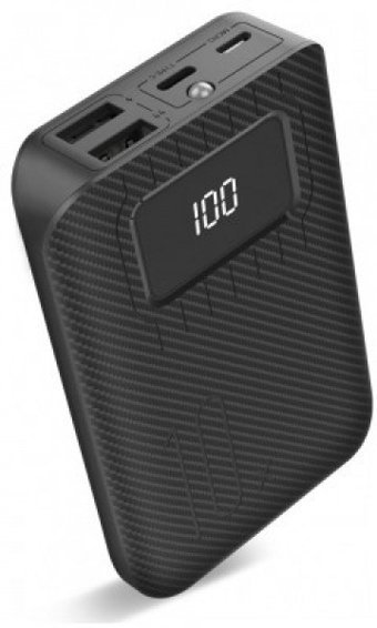 Energizer Eveready 10000 mAh Hızlı Şarj Işıklı Dijital Göstergeli USB & Type C Çoklu Kablolu Powerbank