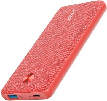 Anker PowerCore 10000 mAh Hızlı Şarj USB & Type C Çoklu Kablolu Powerbank Kırmızı