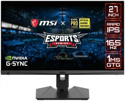 MSI Optix MAG274QRF 165 Hz 1 ms 27 inç WQHD Flat IPS HDMI Freesync G-Sync 2560 x 1440 px LED Monitör