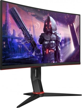 AOC C24G2U/BK 165 Hz 1 ms 23.6 inç FHD Curved VA Hoparlörlü VGA HDMI Freesync 1920 x 1080 px LED Monitör