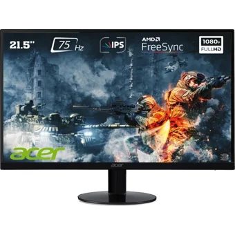 Acer Sa220qabi 75 Hz 4 ms 21.5 inç FHD Curved IPS VGA HDMI Freesync 1920 x 1080 px LED Monitör