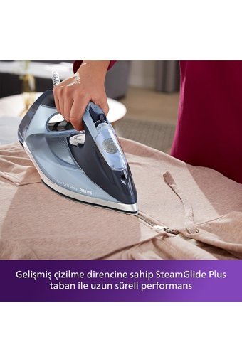 Philips Azur 7000 Series Dst7020/20 2800 W Seramik Tabanlı Yatay Şok Buharlı Ütü