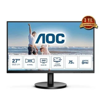 Aoc Q27B3MA 75 Hz 4 ms 27 inç QHD Curved VGA HDMI Freesync 1920 x 1080 px LED Monitör