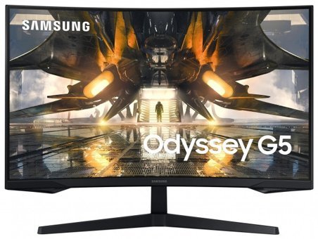 Samsung Odyssey G5 LS32AG550EUXUF 165 Hz 1 ms 32 inç WQHD Curved VA VGA HDMI Freesync 3440 x 1440 px LED Monitör