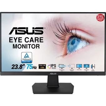 Asus VA24EHE 75 Hz 5 ms 24 inç FHD Curved IPS VGA HDMI Freesync 1920 x 1080 px LED Monitör