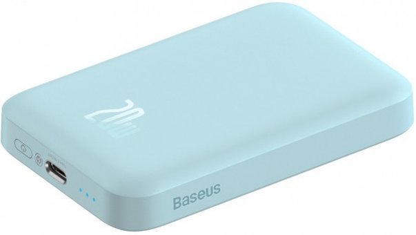 Baseus PPCXW06 6000 mAh Hızlı Şarj USB & Type C Çoklu Kablolu Powerbank Mavi