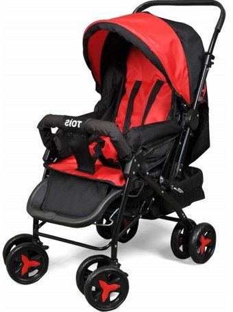 Tois Baby Sky Plus Çift Yönlü Katlanabilir Tek Elle Kapanan 360 Derece Dönen Tam Yatar Kabin Tipi Puset Bebek Arabası Kırmızı