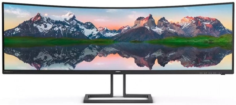 Philips 498P9Z/00 165 Hz 4 ms 48.8 inç UW-DQHD Curved VA Hoparlörlü HDMI 5120 x 1440 px LED Monitör