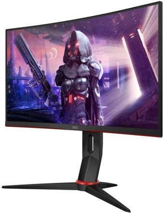 AOC C27G2U/BK 165 Hz 2 ms 27 inç FHD Curved VA Hoparlörlü VGA HDMI Freesync 1920 x 1080 px LED Monitör