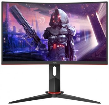 AOC C27G2U/BK 165 Hz 2 ms 27 inç FHD Curved VA Hoparlörlü VGA HDMI Freesync 1920 x 1080 px LED Monitör