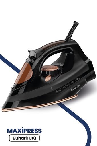 Goldmaster Maxipress GM7613G 2200 W Seramik Tabanlı Yatay Şok Buharlı Ütü