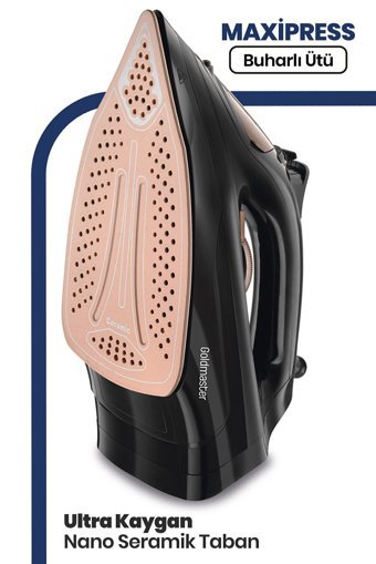Goldmaster Maxipress GM7613G 2200 W Seramik Tabanlı Yatay Şok Buharlı Ütü