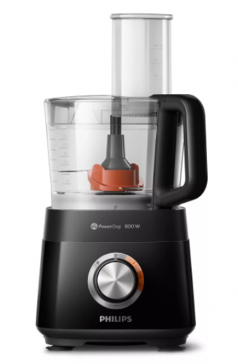 Philips Viva Compact HR7510/11 Doğrayıcılı Rendeli 800 W Siyah Mini Mutfak Robotu