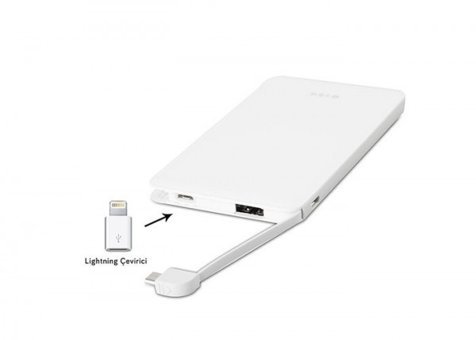 S-link IP-511 5000 mAh Micro USB Kablolu Powerbank