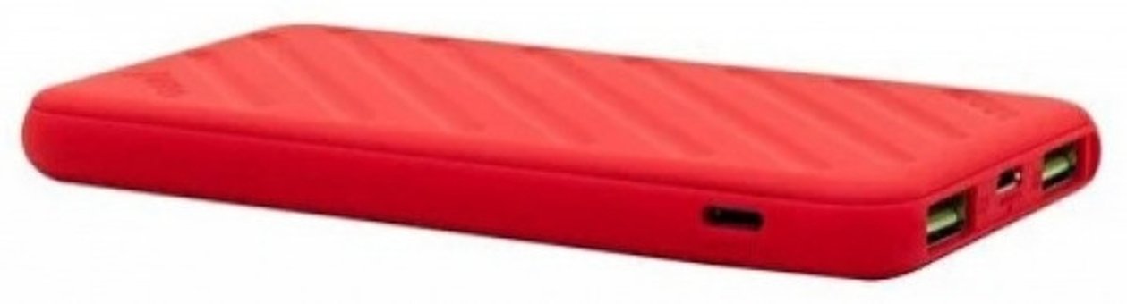 Preo Jetpower 4000 mAh Hızlı Şarj Lightning Çoklu Kablolu Powerbank Kırmızı