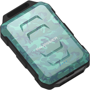 RAVPower RP-PB044 10050 mAh Hızlı Şarj Işıklı Micro USB Çoklu Kablolu Powerbank Yeşil