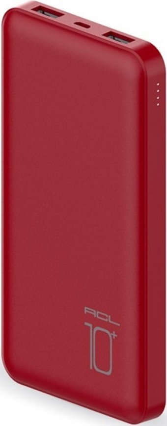 ACL PW-34 10000 mAh Hızlı Şarj Micro USB Çoklu Kablolu Powerbank Kırmızı