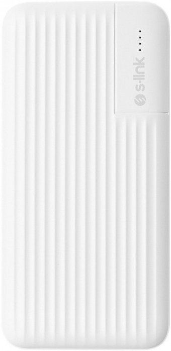S-link G101 10000 mAh Hızlı Şarj USB & Type C Çoklu Kablolu Powerbank Beyaz