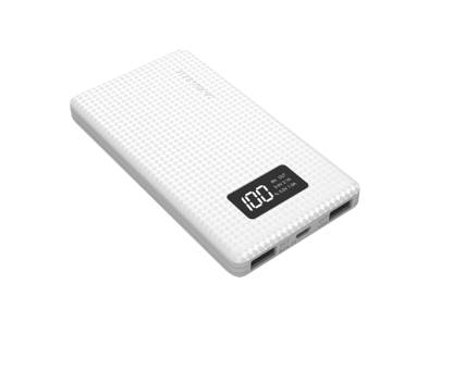 Pineng PN-960 6000 mAh Hızlı Şarj Dijital Göstergeli Micro USB Çoklu Kablolu Powerbank Beyaz
